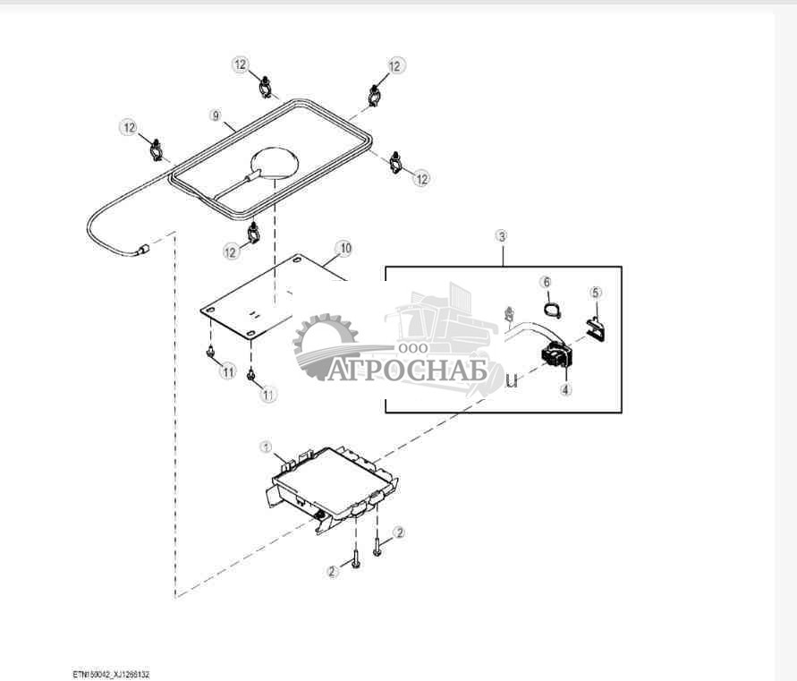 JDLink™ Satellite (SAT) 4G Controller Mounting and Antenna 